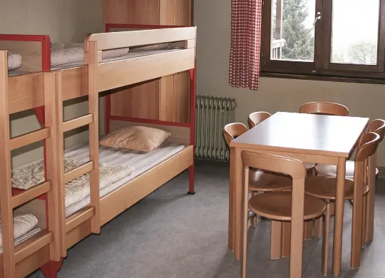 Auf Klassenfahrt mit HEROLÉ: Mehrbettzimmer in der Jugendherberge Fleinerhaus Todtnauberg im Schwarzwald
