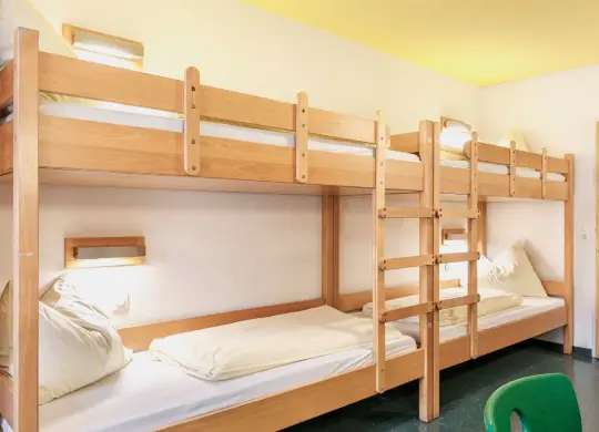 Auf Klassenfahrt mit HEROLÉ: Vierbettzimmer in der JH Lindau am Bodensee