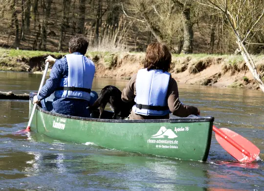 Auf Klassenfahrt mit HEROLÉ: Kanutour im Fuldatal / Rhön
