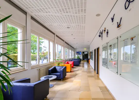 Auf Klassenfahrt mit HEROLÉ: Eingangsbereich in der Jugendherberge Konstanz am Bodensee