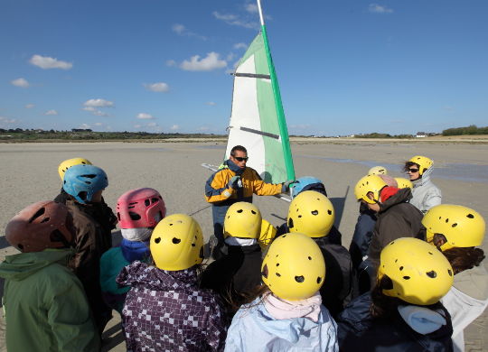 Strandsegeln in der Bretagne Auf Klassenfahrt mit HEROLÉ: Strandsegeln in der Bretagne.