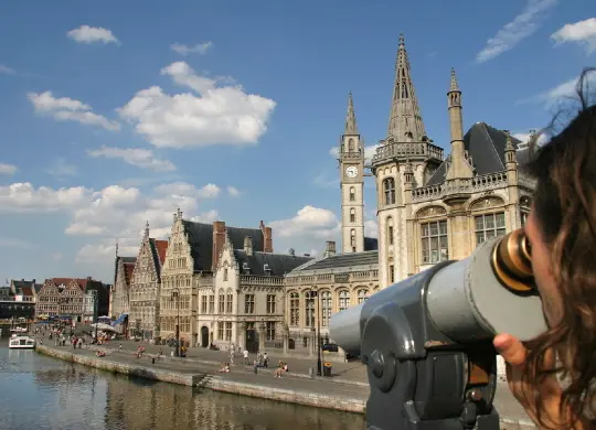 Flandern Gent in Flandern Auf Klassenfahrt mit HEROLÉ: Gent Stadtansicht in Flandern