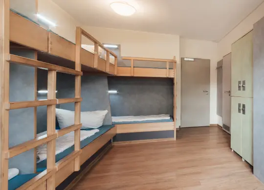 Auf Klassenfahrt mit HEROLÉ:Mehrbettzimmer in der Jugendherberge Heringsdorf, Usedom