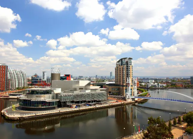 Panorama in Manchester Auf Klassenfahrt mit HEROLÉ: Panorama in Manchester.
