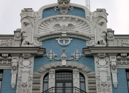 Klassenfahrten Riga - Jugenstilviertel Klassenfahrten Riga - Ansicht eines Gebäudes im Jugenstilviertel Rigas