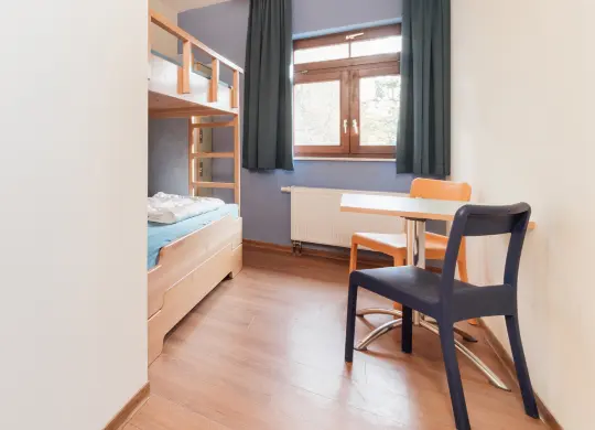 Auf Klassenfahrt mit HEROLÉ: Mehrbettzimmer in der Jugendherberge Heringsdorf