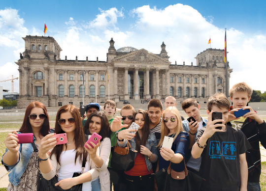 Reichstag in Berlin Auf Klassenfahrt mit HEROLÉ: Reichstag in Berlin.