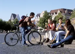Auf Klassenfahrt mit HEROLÉ: Am Anger in Erfurt.