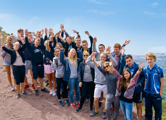 Schulklasse in Kampanien Auf Klassenfahrt mit HEROLÉ: Schulklasse in Kampanien.
