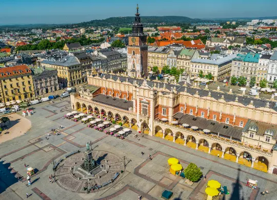 Auf Klassenfahrt mit HEROLÉ: Rynek Glowny in Krakau.