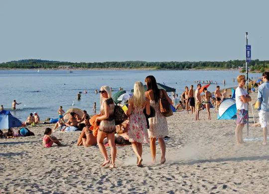 Auf Klassenfahrt mit HEROLÉ: Cospudener See in Leipzig.