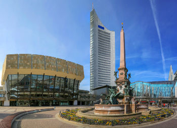 Augustusplatz in Leipzig Auf Klassenfahrt mit HEROLÉ: Augustusplatz in Leipzig.