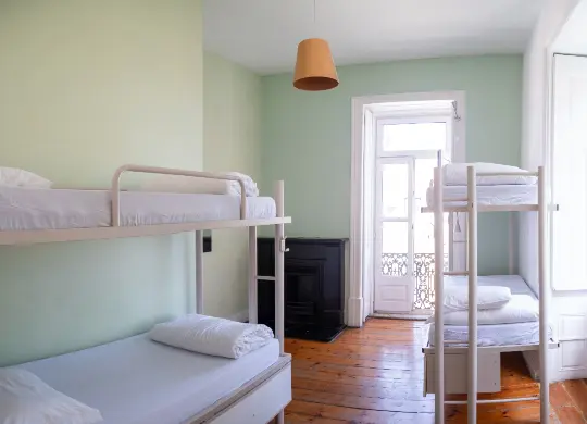 Klassenfahrten Lissabon - Safestay Lisbon Mehrbettzimmer Auf Klassenfahrt mit HEROLÉ: Lissabon - Safestay Lisbon Unterbringungsbeispiel Schüler