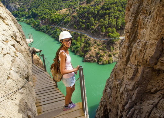 Klettersteig Caminito del Rey in Málaga Auf Klassenfahrt mit HEROLÉ: Klettersteig Caminito del Rey in Málaga.