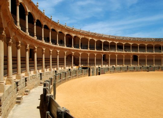 Arena in Málaga Auf Klassenfahrt mit HEROLÉ: Arena in Málaga.