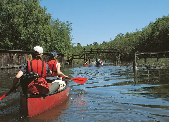 Auf Klassenfahrt mit HEROLÉ: Kanutour an den Mecklenburger Seen.
