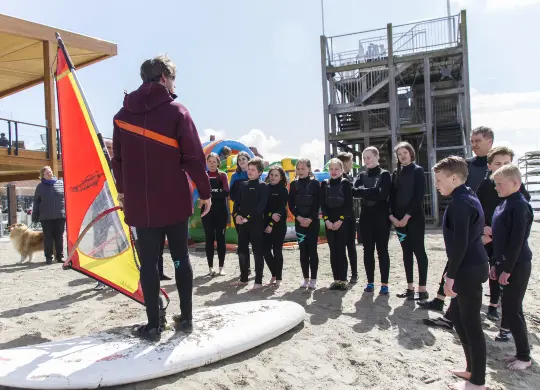 Auf Klassenfahrt mit HEROLÉ: Zeil- und Surfcentrum Brouwersdam an der niederländischen Nordseeküste.