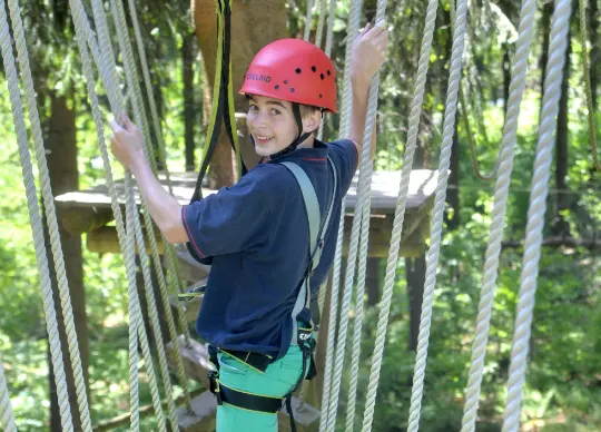 Kletterwald Wasserkuppe in der Rhön Auf Klassenfahrt mit HEROLÉ: Kletterwald Wasserkuppe in der Rhön.