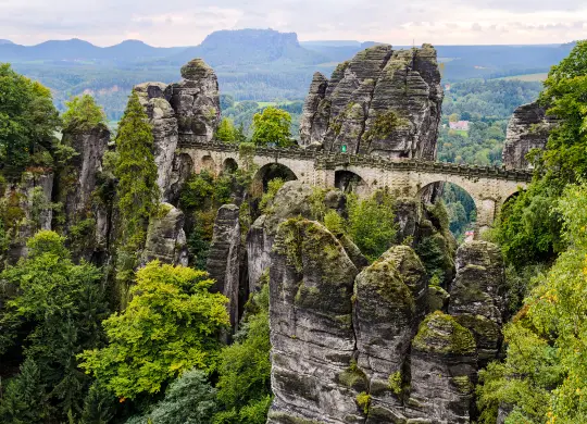 Auf Klassenfahrt mit HEROLÉ: Basteibrücke in der Sächsischen Schweiz.