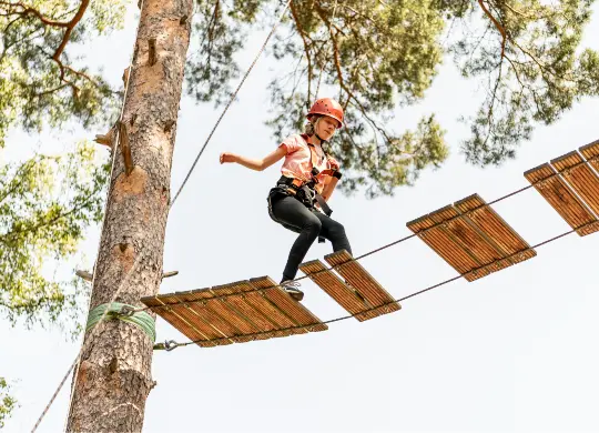 Auf Klassenfahrt mit HEROLÉ: Kletteraktion Outdoorschmiede Lüneburger Heide
