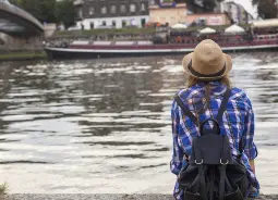 Auf Klassenfahrt mit HEROLÉ: Weichselufer in Krakau.