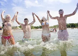 Auf Klassenfahrt mit HEROLÉ: Verdiente Abkühlung in der Kvarner Bucht.