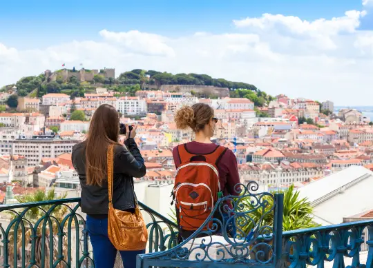 Blick über Lissabon  Auf Klassenfahrt mit HEROLÉ: Blick über Lissabon.