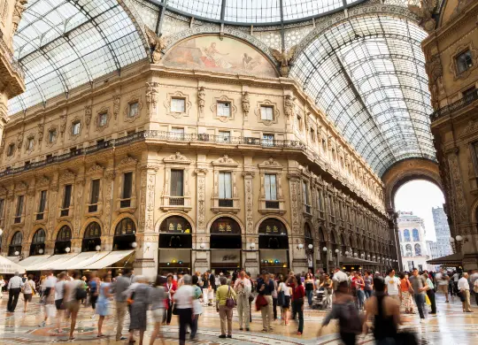Auf Klassenfahrt mit HEROLÉ: Galleria Vittorio Emanuele II in Mailand.