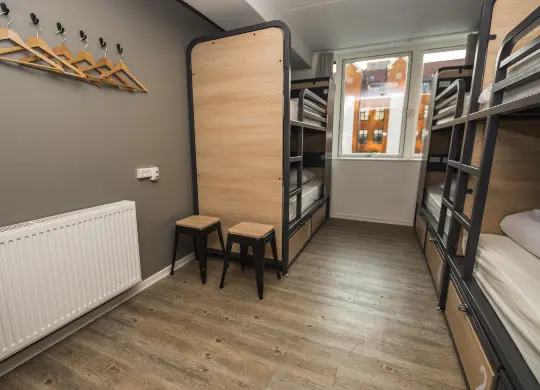 Mehrbettzimmer im Generator Kopenhagen Auf Klassenfahrt mit HEROLÉ: Mehrbettzimmer im Generator Kopenhagen