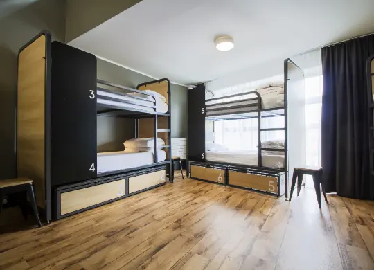 Mehrbettzimmer im Generator Dublin Auf Klassenfahrt mit HEROLÉ: Mehrbettzimmer im Generator Dublin.