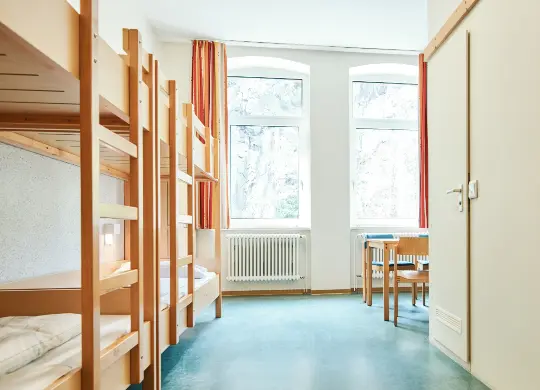 Auf Klassenfahrt mit HEROLÉ: Zimmerbeispiel in der Jugendherberge Thale im Harz