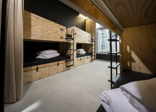 Auf Klassenfahrt mit HEROLÉ: Mehrbettzimmerbeispiel im JO&JOE Wien