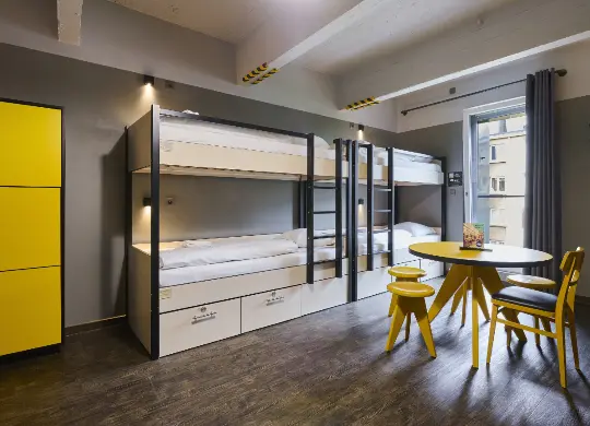 Auf Klassenfahrt mit HEROLÉ: Zimmerbeispiel im Meininger Hotel Brüssel City Center