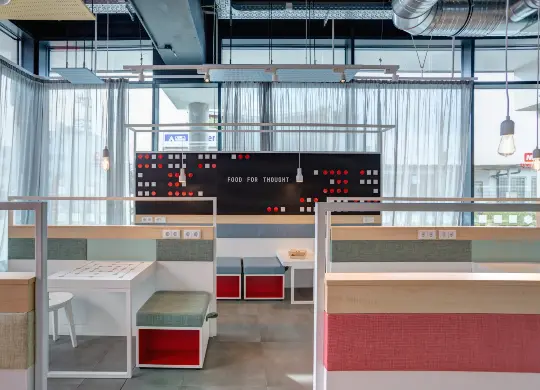 Auf Klassenfahrt mit HEROLÉ: Frühstücksraum MEININGER Hotel Heidelberg