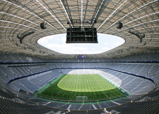 Allianz Arena in München Auf Klassenfahrt mit HEROLÉ: Allianz Arena in München.