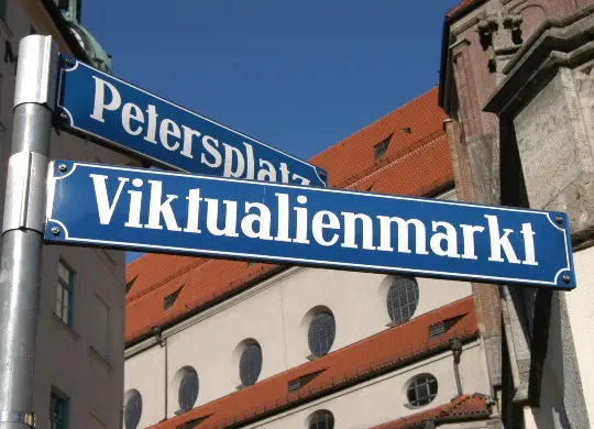 Auf Klassenfahrt mit HEROLÉ: Viktualienmarkt in München.