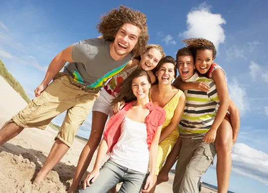 Auf Klassenfahrt mit HEROLÉ: Strand an der Nordsee.