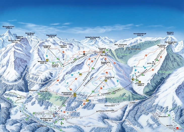 Auf Klassenfahrt mit HEROLÉ: eine Übersicht der Pisten im Skigebiet Grossglockner / Heiligenblut