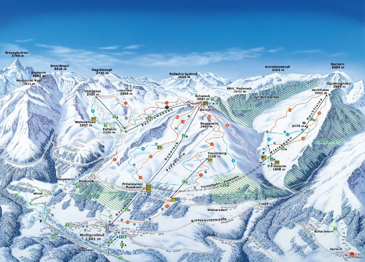 Auf Klassenfahrt mit HEROLÉ: eine Übersicht der Pisten im Skigebiet Grossglockner / Heiligenblut