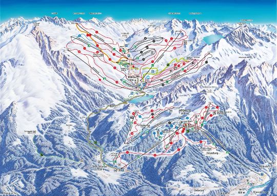 Klassenfahrten Ötztal - Pistenplan Hochötz-Kühtai Klassenfahrten Ötztal - Pistenplan vom Skigebiet Hochötz-Kühtai