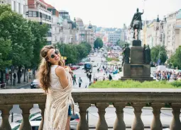 Auf Klassenfahrt mit HEROLÉ: Wenzelsplatz in Prag.