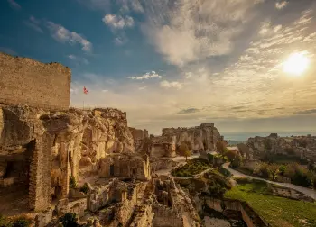 Ruinen Les Baux de in der Provence Auf Klassenfahrt mit HEROLÉ: Ruinen Les Baux de in der Provence.