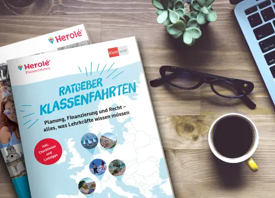 HEROLÉ & Klett MINT: Ratgeber Klassenfahrten Cover Auf Klassenfahrt mit HEROLÉ: Ratgeber Klassenfahrten in Kooperation mit Klett MINT