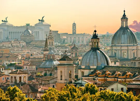 Auf Klassenfahrt mit HEROLÉ: Blick über Rom.