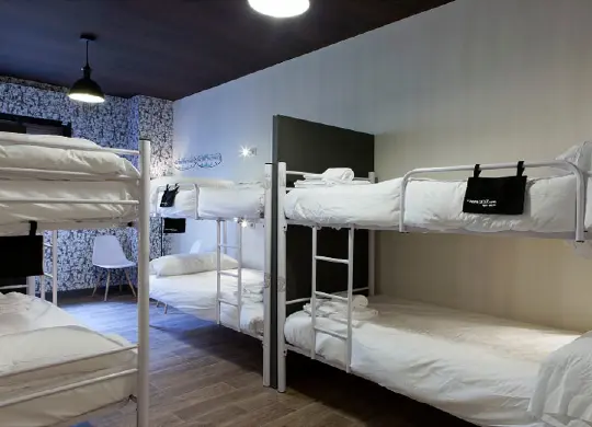 room00 Ventura Mehrbettzimmer in Madrid Auf Klassenfahrt mit HEROLÉ: room00 Ventura Mehrbettzimmer in Madrid.