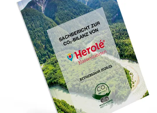 Sachbericht 2020/2021 Sachbericht zur CO2-Bilanz von HEROLÉ Klassenfahrten