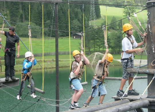 Salzburger Land - Klettern Klassenfahrt - Salzburger Land - Klettern im Hochseilgarten
