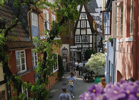 Klassenfahrten Bremen - Schnoorviertel Bremen Klassenfahrt Bremen - Blick in das Schnoorviertel