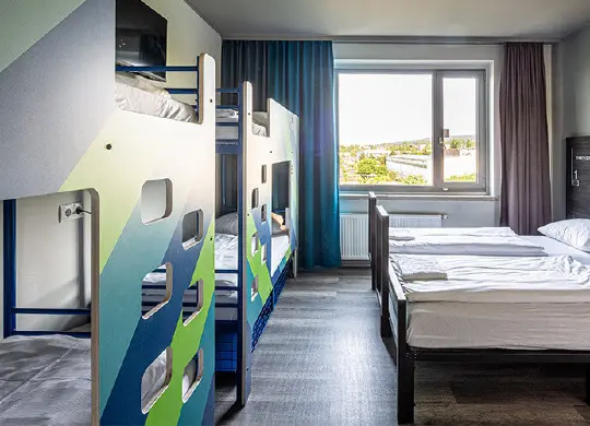 Auf Klassenfahrt mit HEROLÉ: Sechsbettzimmer im a&o Hostel Weimar