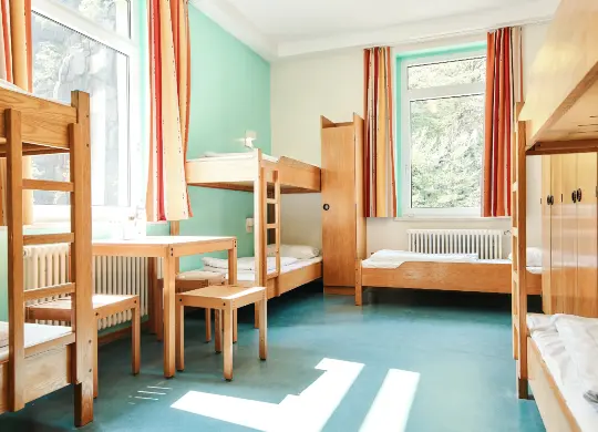 Auf Klassenfahrt mit HEROLÉ: Zimmerbeispiel in der JH Thale im Harz